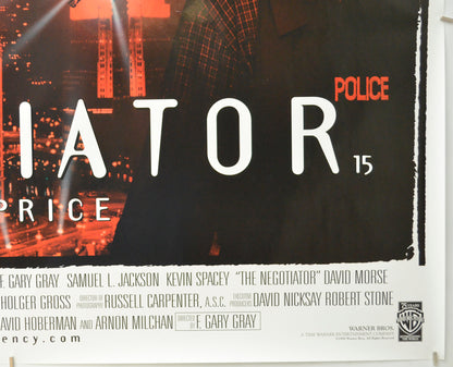 THE NEGOTIATOR (Bottom Right) Cinema Quad Movie Poster 