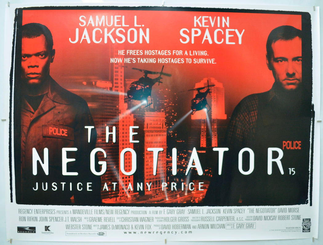 The Negotiator Original Quad Poster - Film Poster - Movie Poster