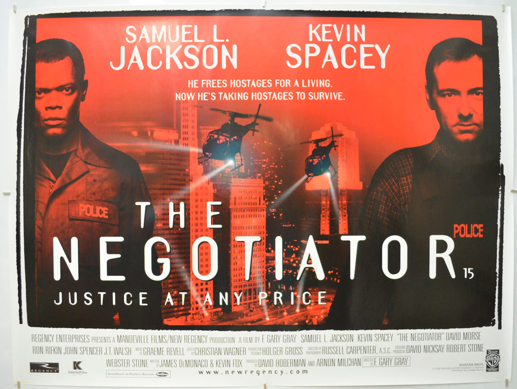 The Negotiator Original Quad Poster - Film Poster - Movie Poster