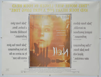 Nell (Back) Cinema Quad Movie Poster 