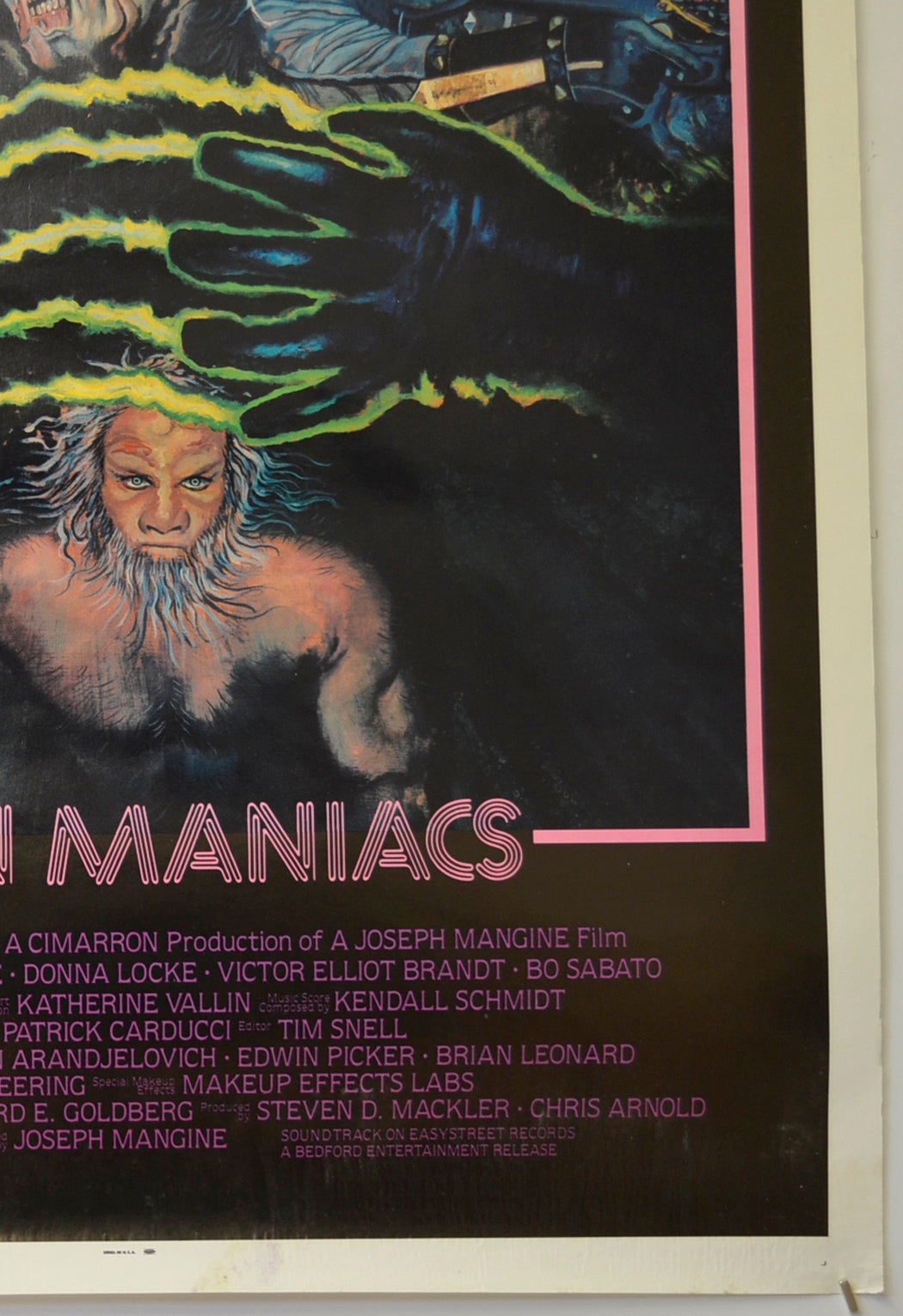 NEON MANIACS (Bottom Right) Cinema One Sheet Movie Poster 