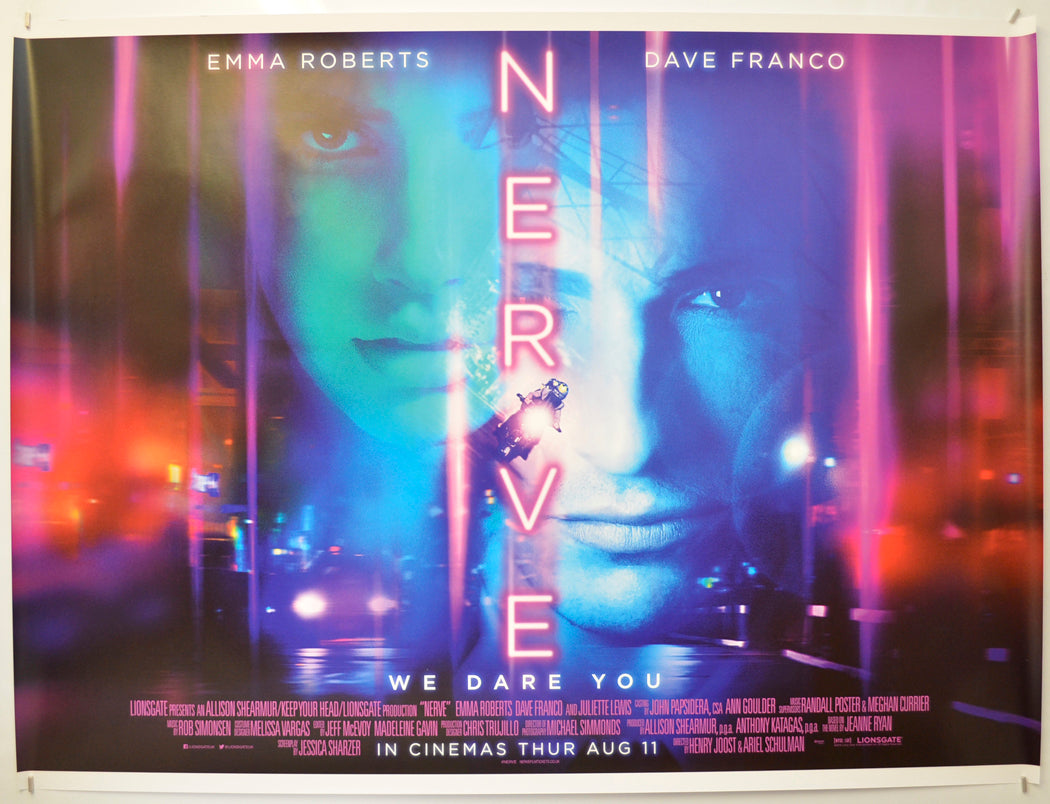 Nerve Original Quad Poster - Film Poster - Movie Poster