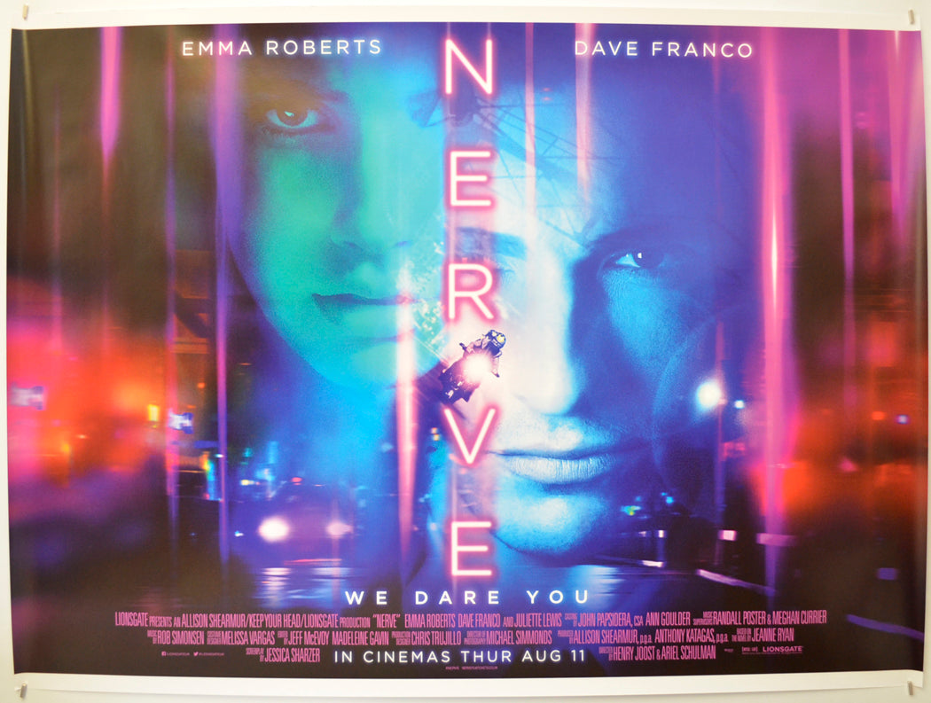 Nerve Original Quad Poster - Film Poster - Movie Poster