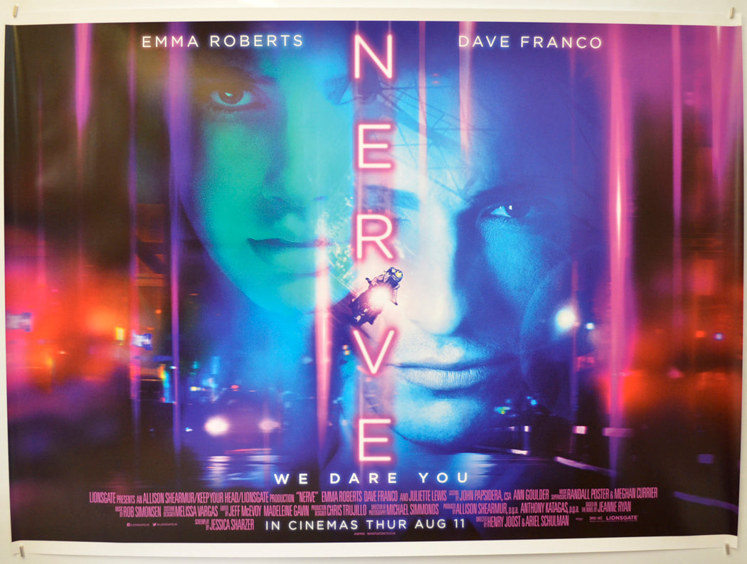 Nerve Original Quad Poster - Film Poster - Movie Poster