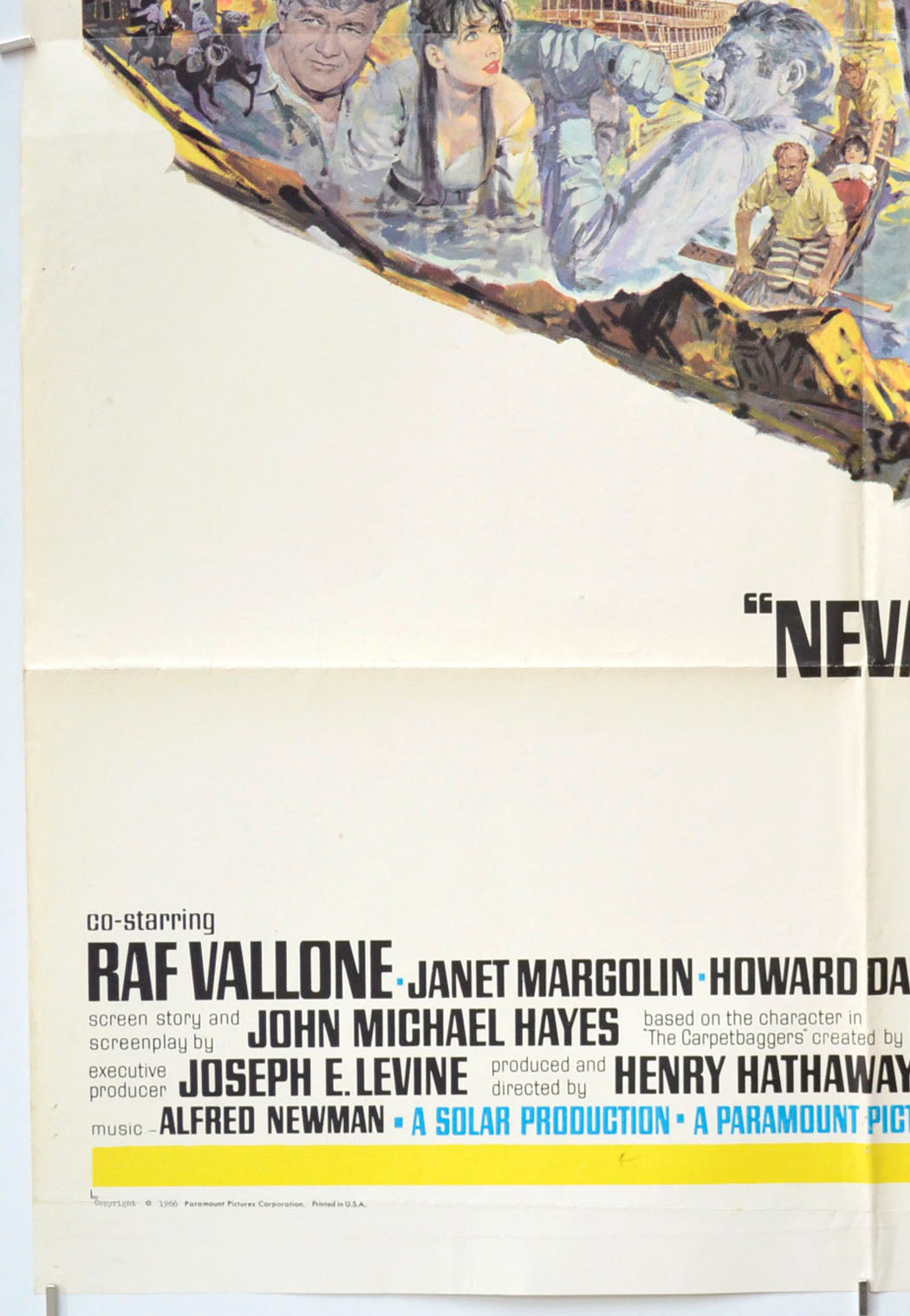 NEVADA SMITH (Bottom Left) Cinema One Sheet Movie Poster 