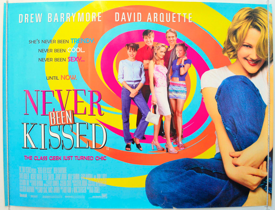 Never Been Kissed Original British Quad Poster - Film Poster - Movie Poster 