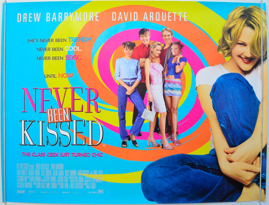 Never Been Kissed Original British Quad Poster - Film Poster - Movie Poster 