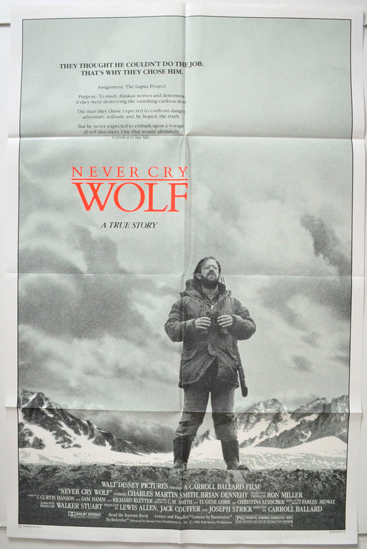 Never Cry Wolf Original One Sheet Poster - Movie Poster