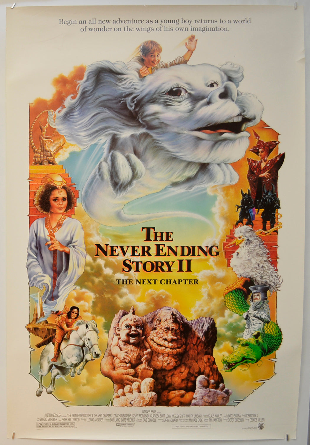 The Never Ending Story II  Original One Sheet Poster - Film Poster - Movie Poster