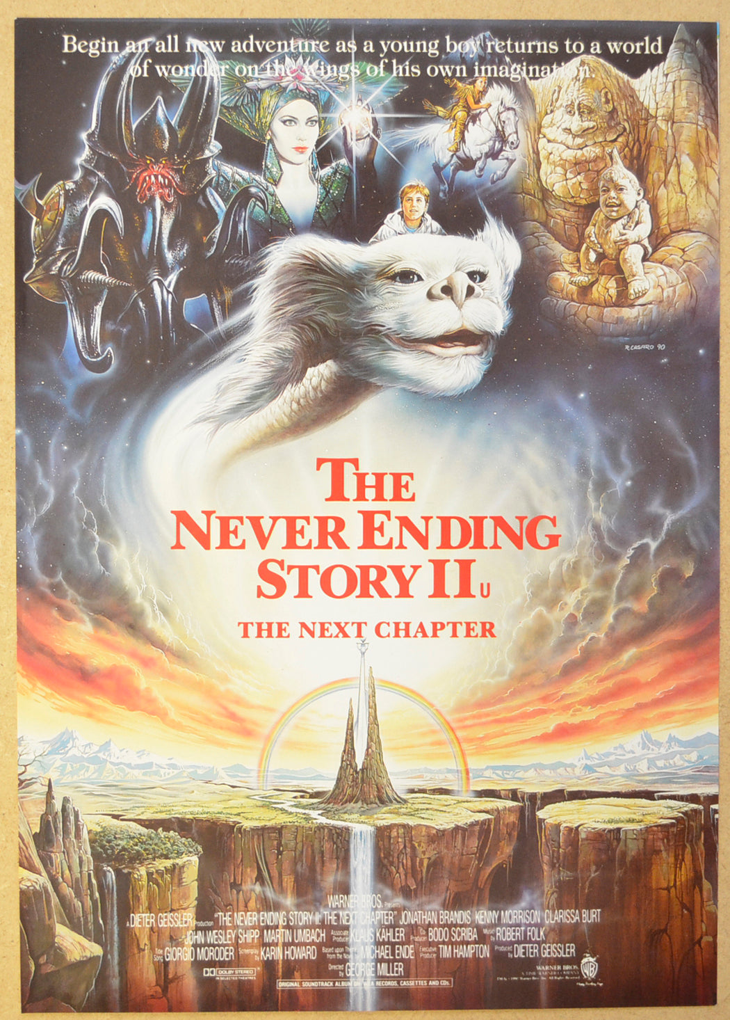 THE NEVER ENDING STORY II Cinema Exhibitors Synopsis Credits Booklet 