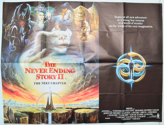 The Never Ending Story II : The Next Chapter Original Quad Poster - Film Poster - Movie Poster  