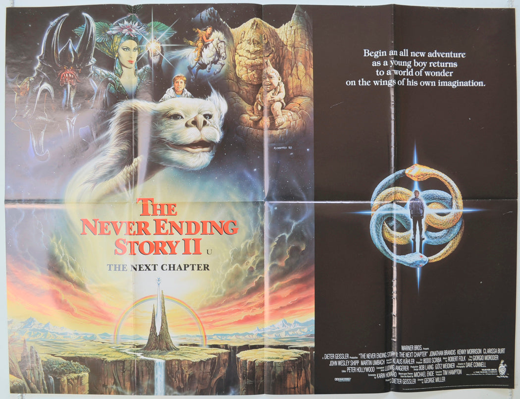 The Never Ending Story II : The Next Chapter  (a.k.a. The NeverEnding Story 2)  Original Quad Poster - Film Poster - Movie Poster 