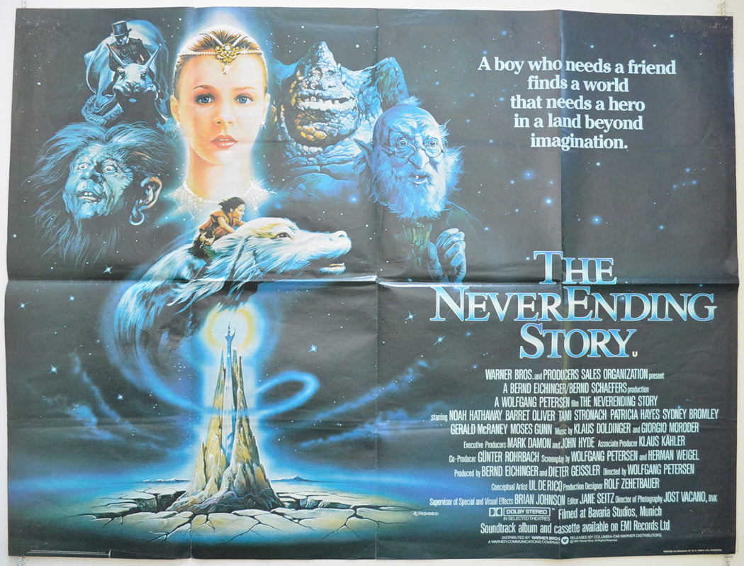 The Never Ending Story  Original British Quad Poster - Film Poster - Movie Poster 