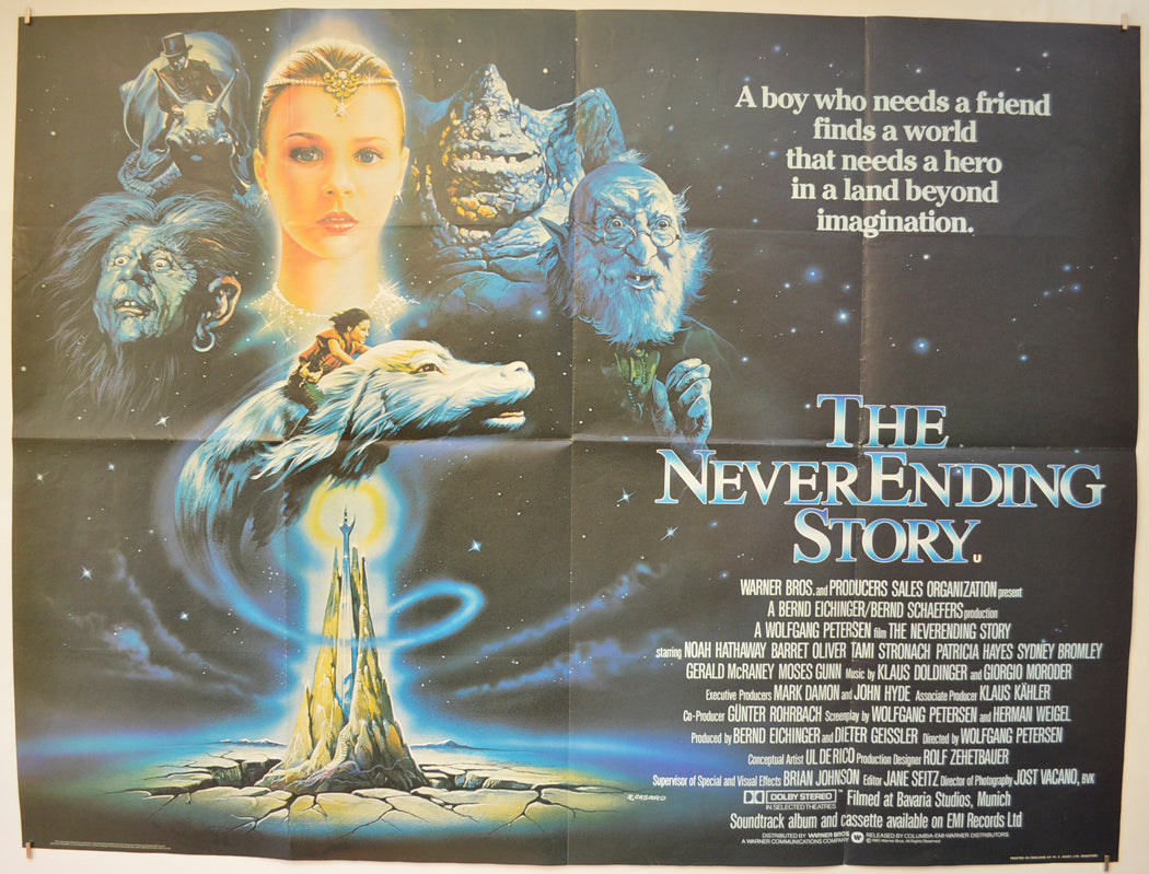 The Never Ending Story  (a.k.a. The Neverending Story)   Original Quad Poster - Film Poster - Movie Poster