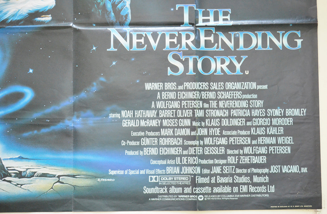 THE NEVERENDING STORY (Bottom Right) Cinema Quad Movie Poster 