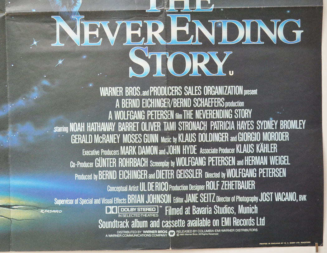 THE NEVERENDING STORY (Bottom Right) Cinema Quad Movie Poster 