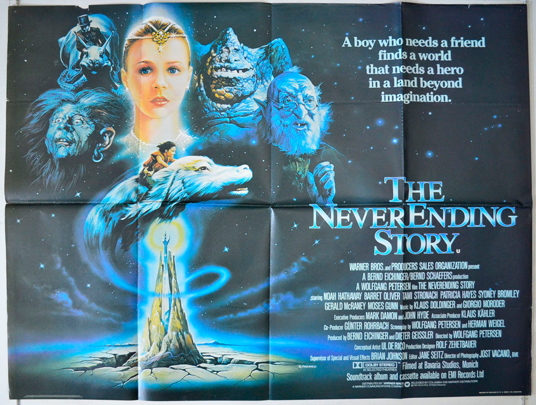 The Never Ending Story  (a.k.a. The Neverending Story)   Original British Quad Poster - Movie Poster