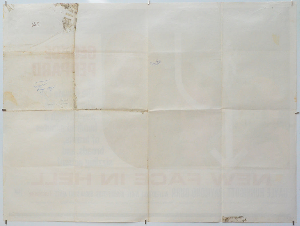 New Face In Hell (Back) Cinema Quad Movie Poster 