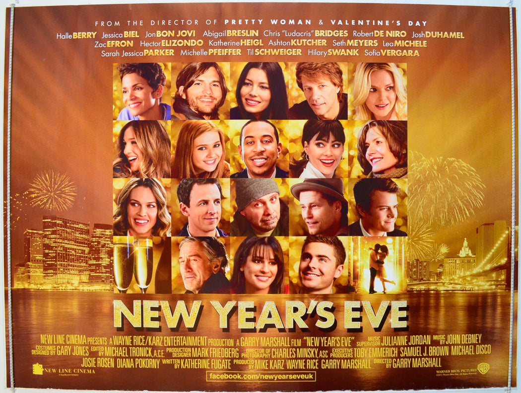 New Year's Eve Original British Quad Poster - Film Poster - Movie Poster 