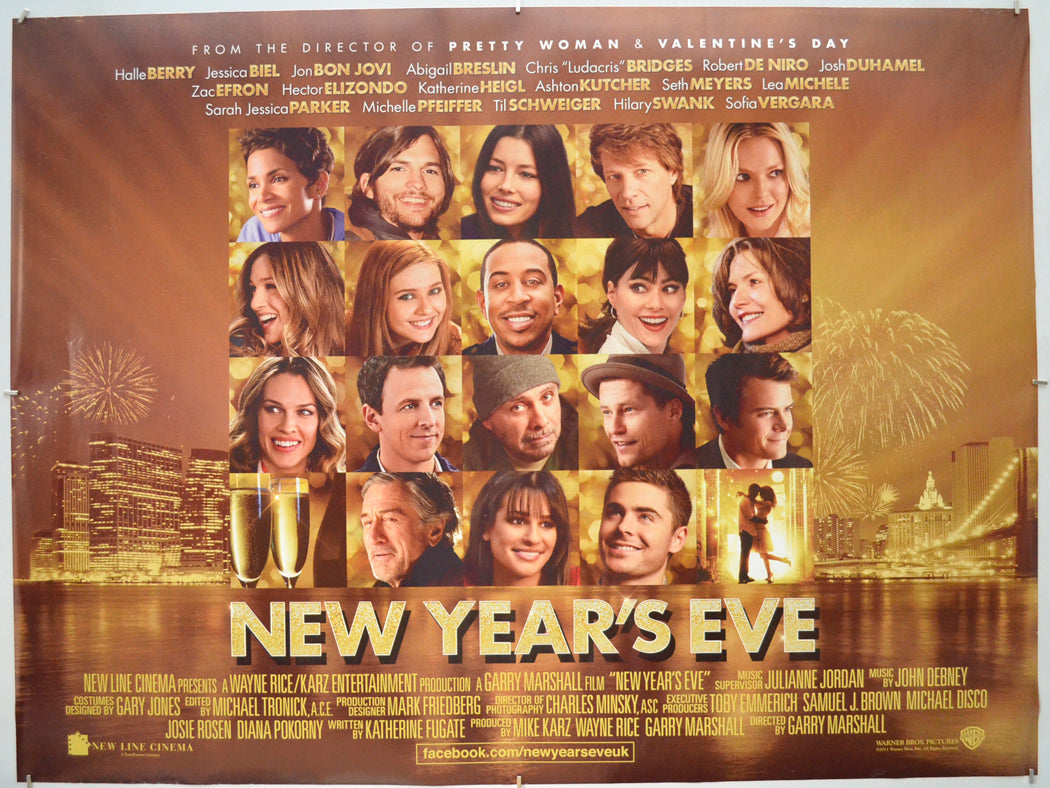 New Year’s Eve Original Quad Poster - Film Poster - Movie Poster