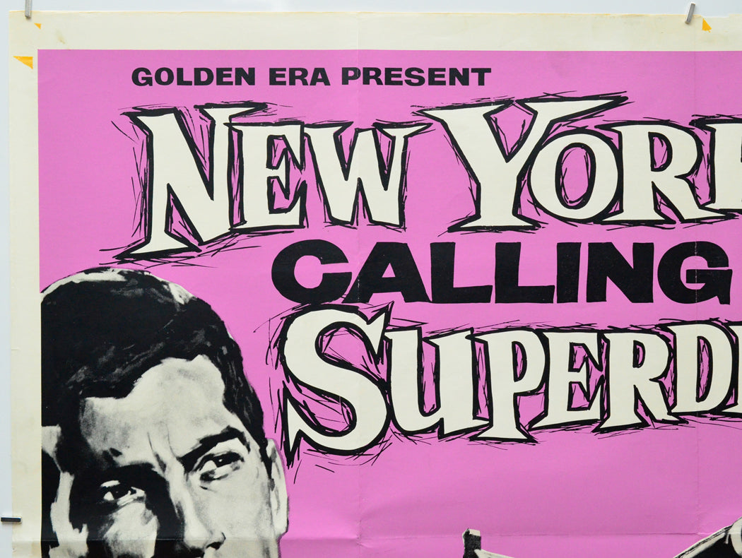 New York Calling Superdragon (Top Left) Cinema Quad Movie Poster 