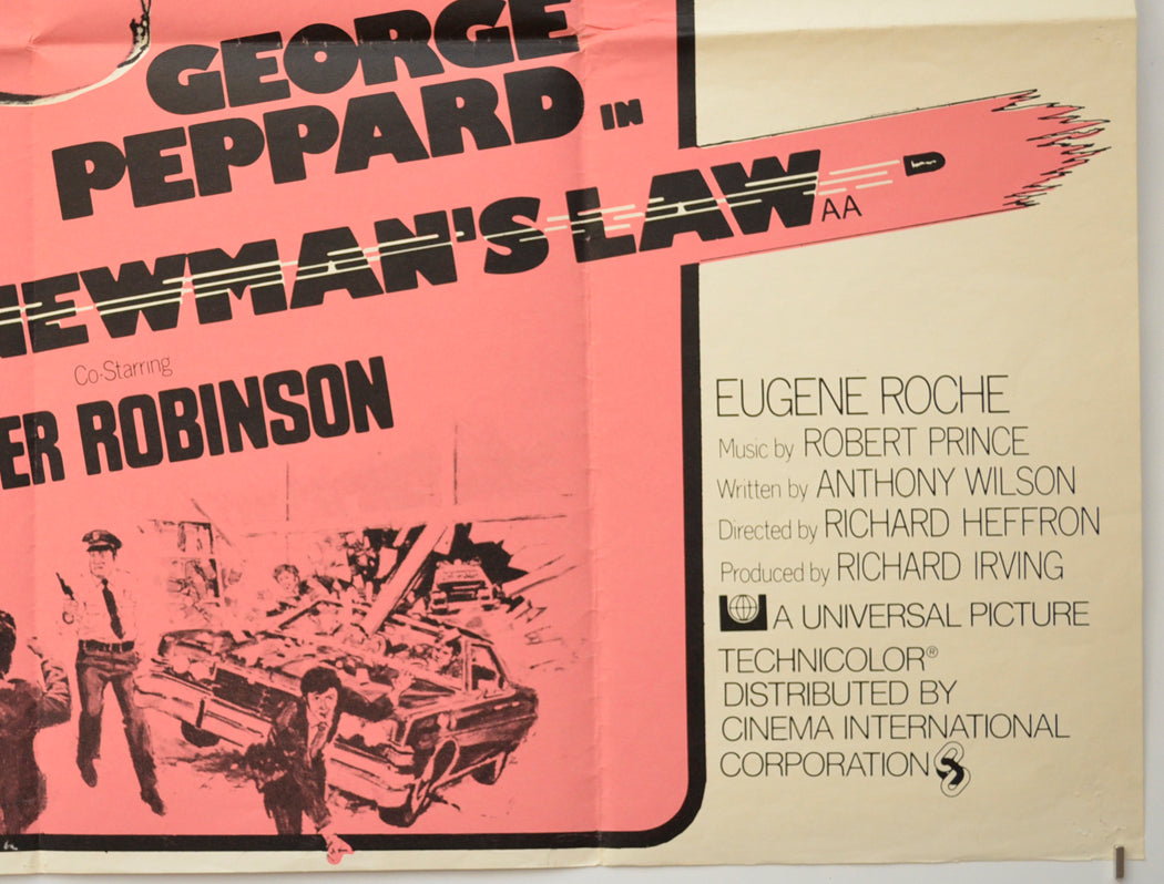 NEWMAN’S LAW (Bottom Right) Cinema Quad Movie Poster 