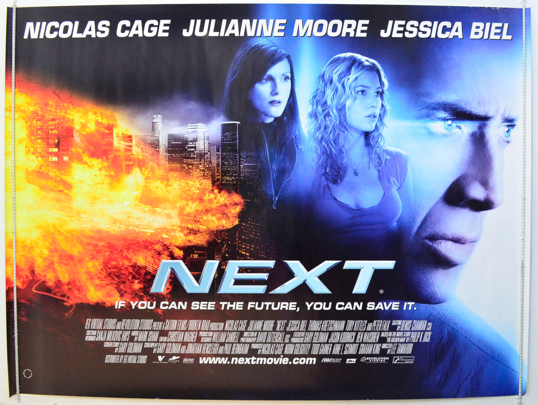 Next  Original British Quad Poster - Film Poster - Movie Poster