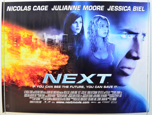 Next  Original British Quad Poster - Film Poster - Movie Poster