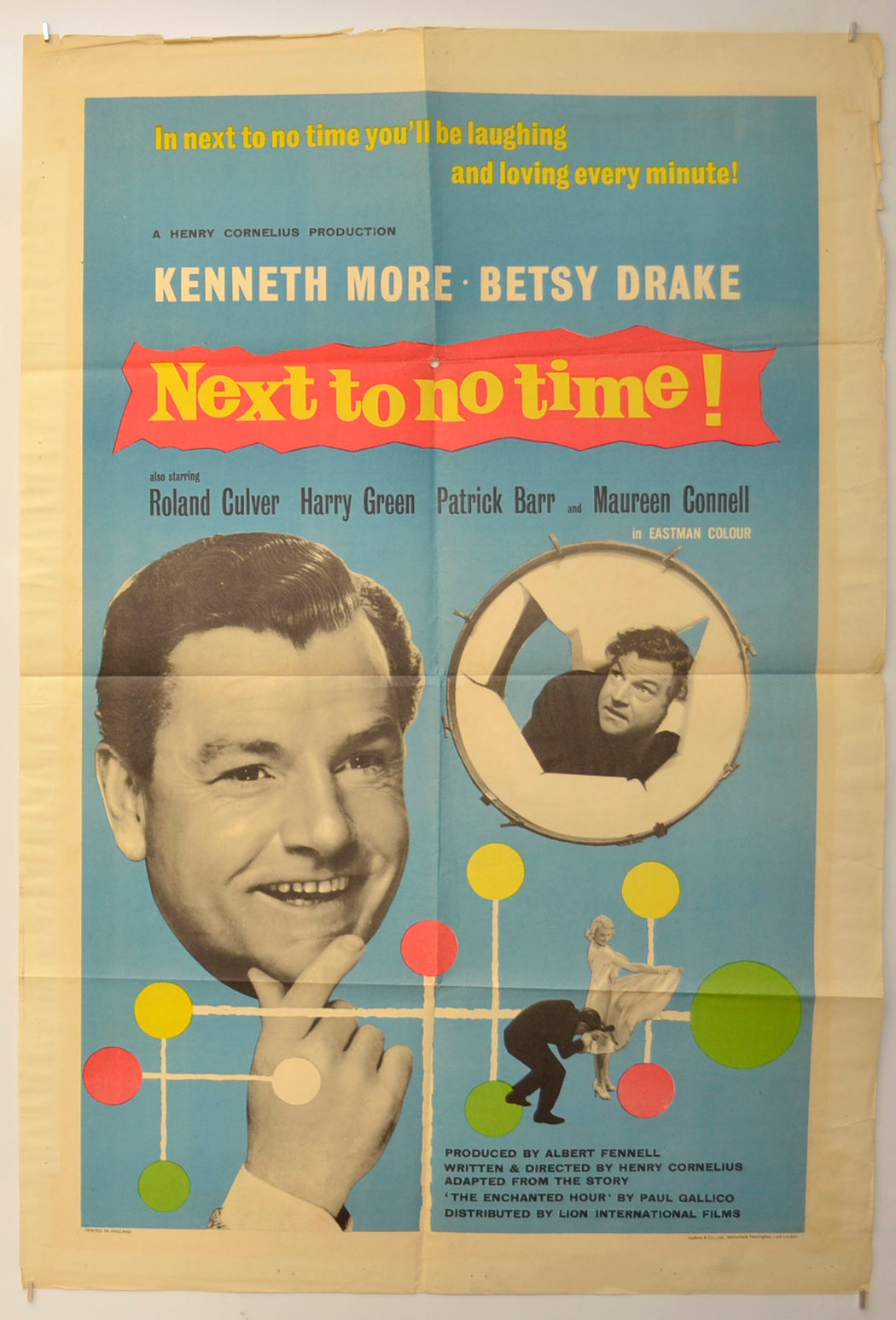 Next To No Time Original One Sheet Poster - Film Poster - Movie Poster