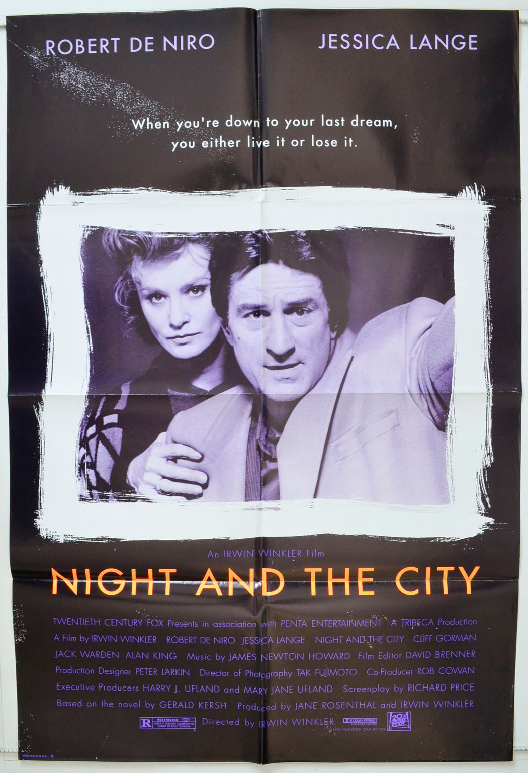 Night And The City Original One Sheet Poster - Movie Poster