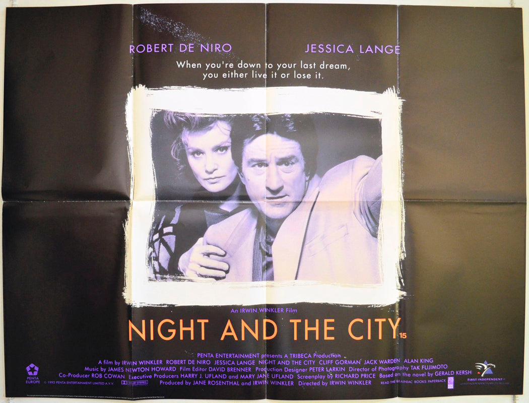 Night And The City Original British Quad Poster - Film Poster - Movie Poster 