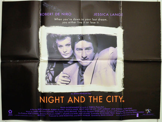 Night And The City Original British Quad Poster - Film Poster - Movie Poster 