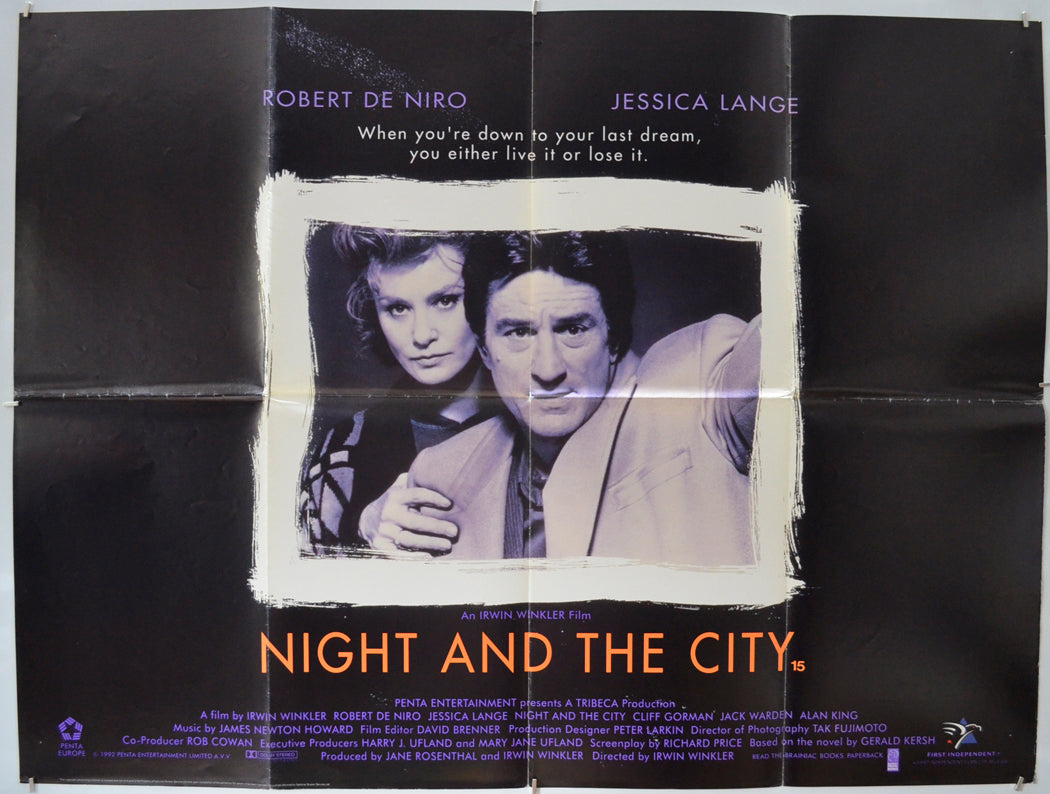 Night And The City - Original Quad Poster - Film Poster - Movie Poster