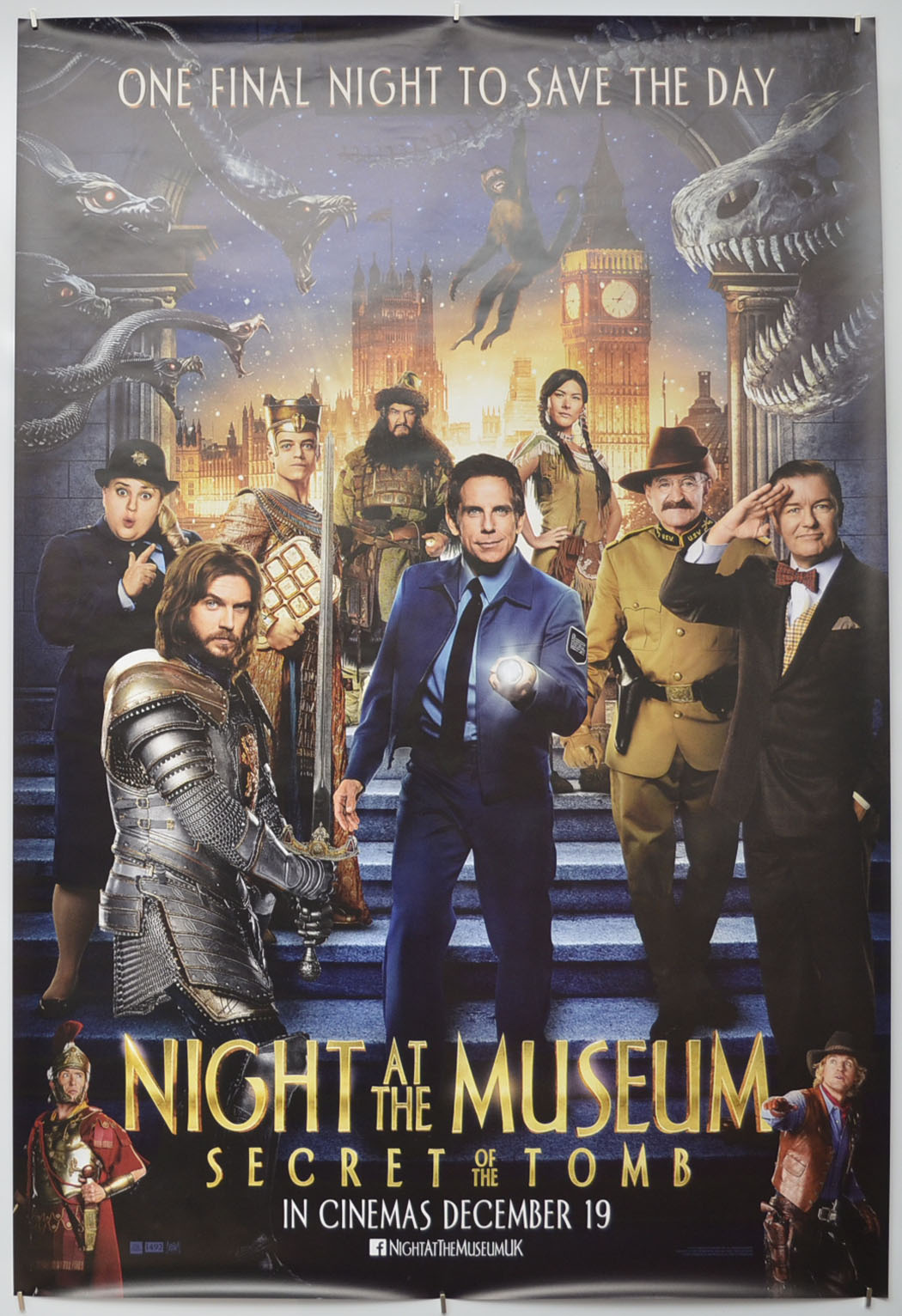 Night At The Museum: Secret Of The Tomb Original One Sheet Poster - Film Poster - Movie Poster