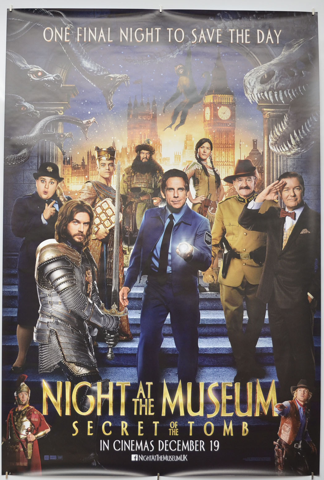 Night At The Museum: Secret Of The Tomb Original One Sheet Poster - Film Poster - Movie Poster