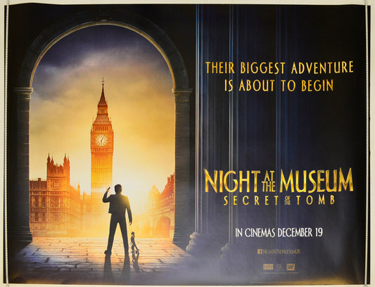 Night At The Museum: Secret Of The Tomb  (Teaser / Advance Version)   Original Quad Poster - Film Poster - Movie Poster  