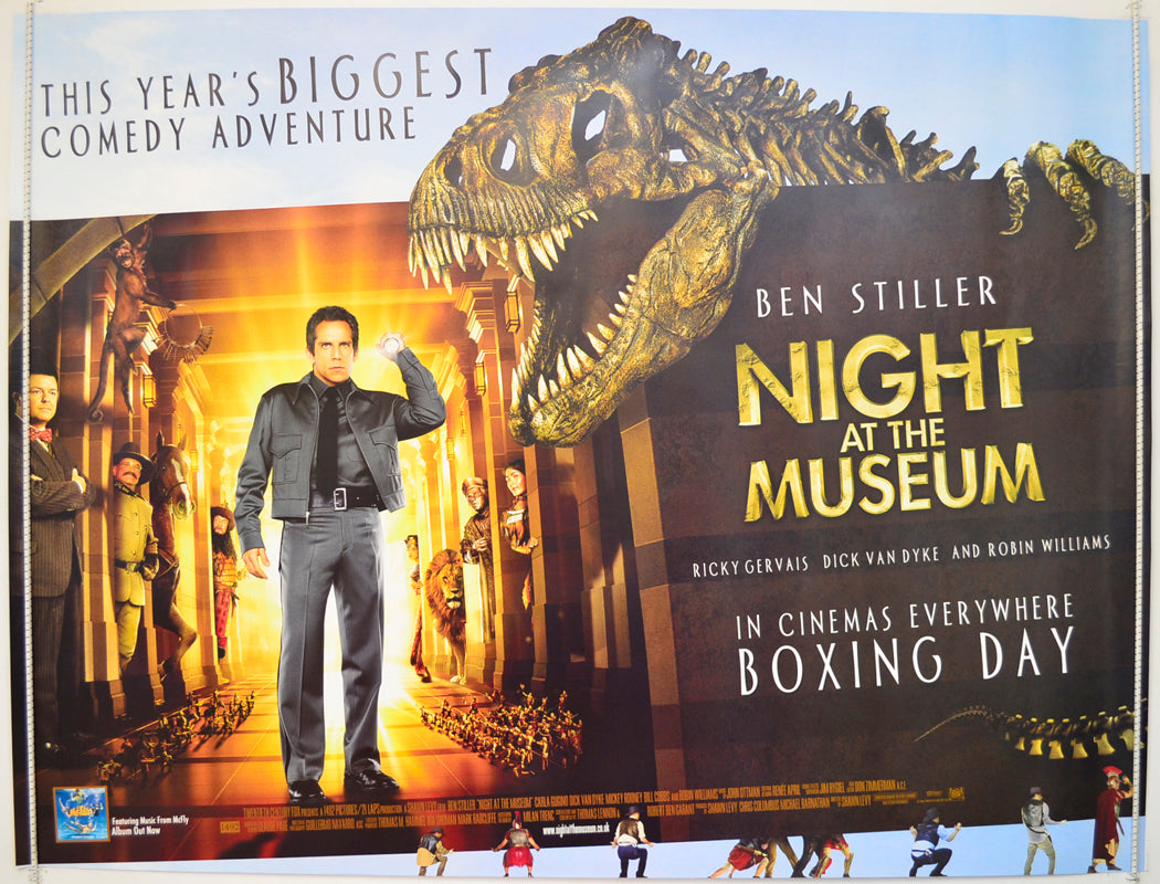 Night At The Museum Original Quad Poster - Film Poster - Movie Poster  