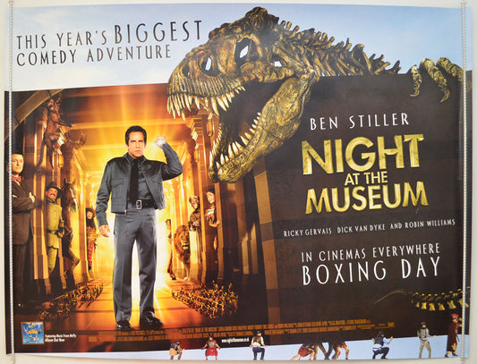 Night At The Museum   Original Quad Poster - Film Poster - Movie Poster 