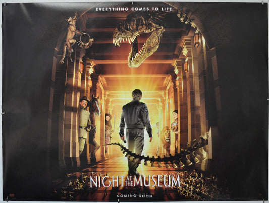 Night At The Museum  (Teaser / Advance Version) Original Quad Poster - Film Poster - Movie Poster