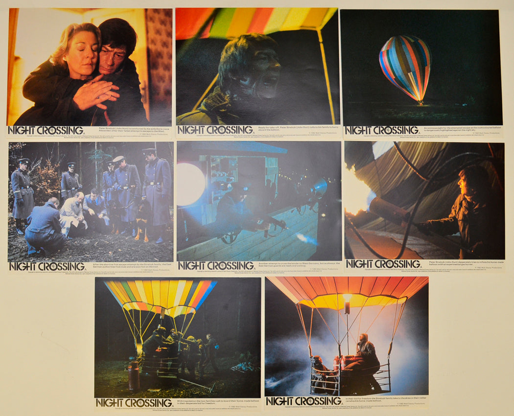 Night Crossing Set of 8 Original Lobby Cards / Colour Front Of House Stills 