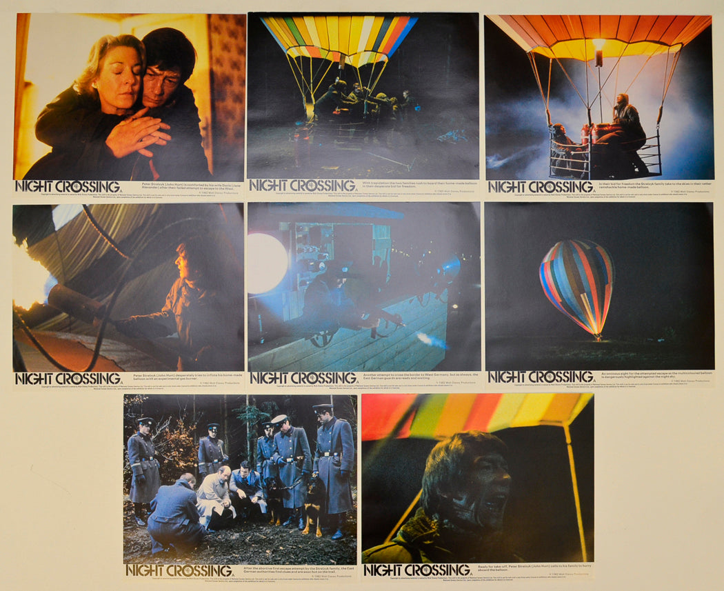 Night Crossing Set of 8 Original Lobby Cards / Colour Front Of House Stills 