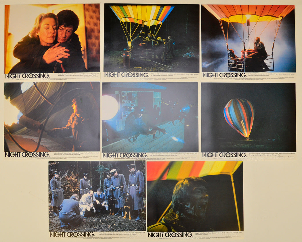 Night Crossing Set of 8 Original Lobby Cards / Colour Front Of House Stills 