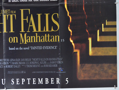 NIGHT FALLS ON MANHATTAN (Bottom Right) Cinema Quad Movie Poster 