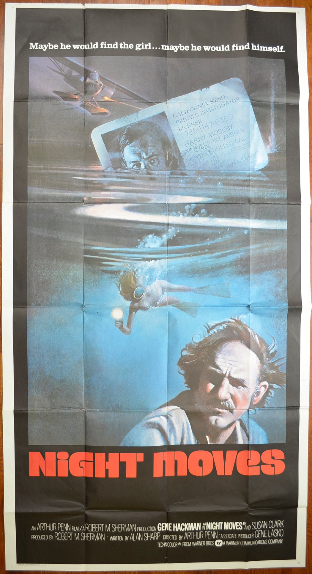 Night Moves   Original US 3-Sheet Poster - Film Poster - Movie Poster 