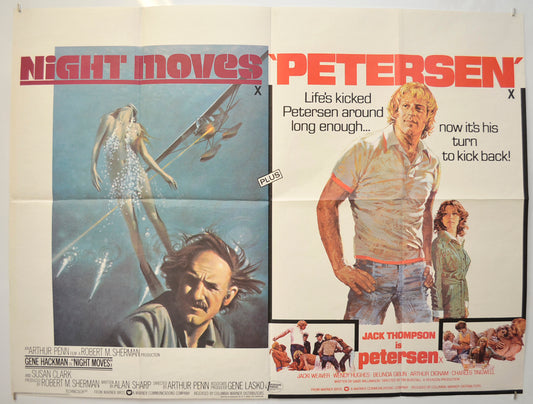 Night Moves / Petersen (Double Bill) Original Quad Poster - Film Poster - Movie Poster