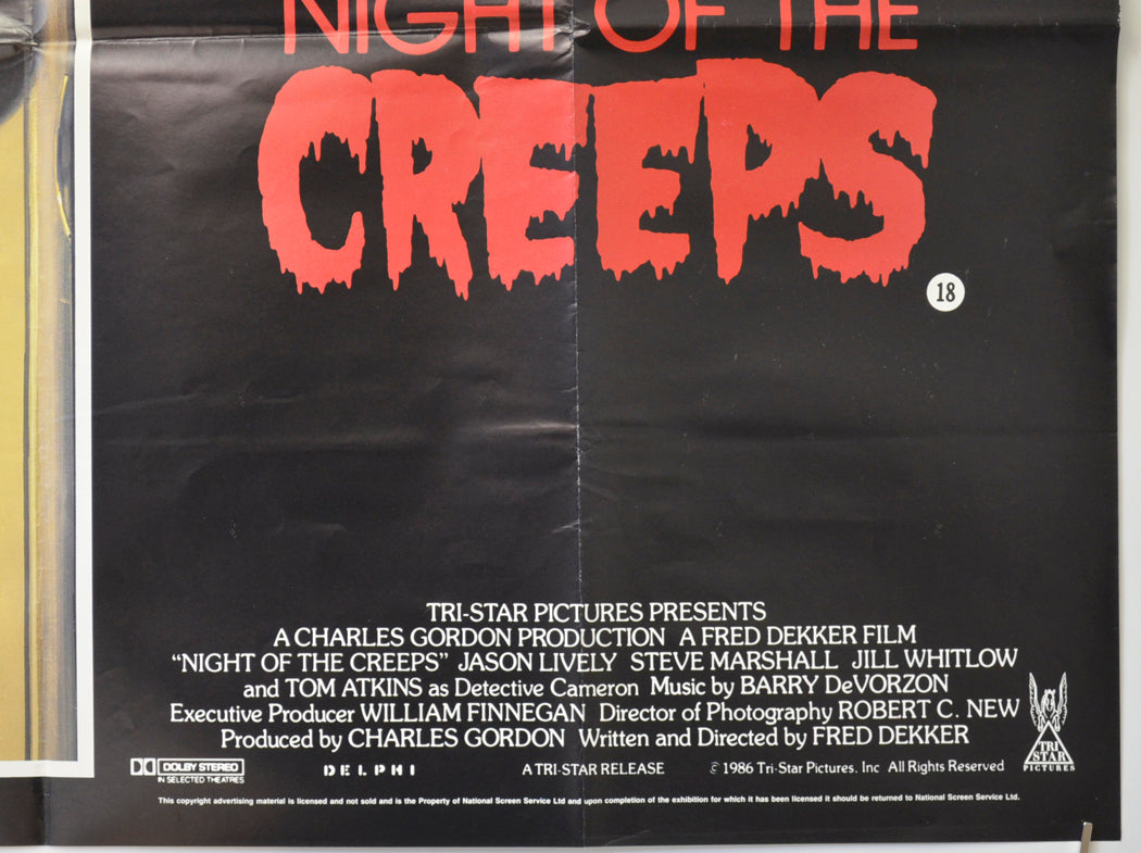 NIGHT OF THE CREEPS (Bottom Right) Cinema Quad Movie Poster 