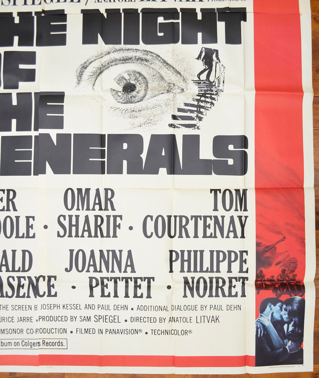 THE NIGHT OF THE GENERALS – 6 Sheet Poster – BOTTOM Right