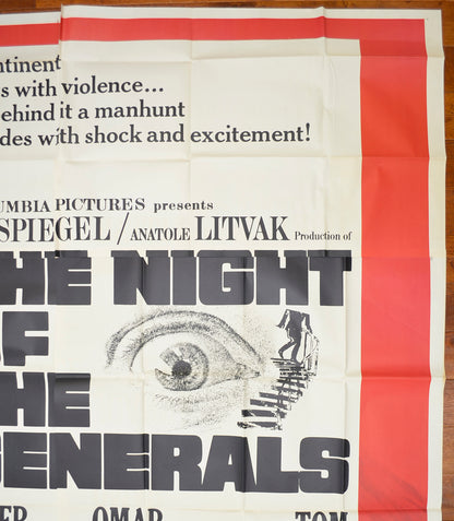 THE NIGHT OF THE GENERALS – 6 Sheet Poster – TOP Right