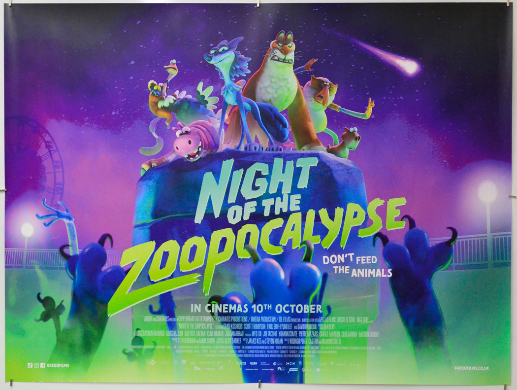 Night of the Zoopocalypse - Original Quad Poster - Film Poster - Movie Poster