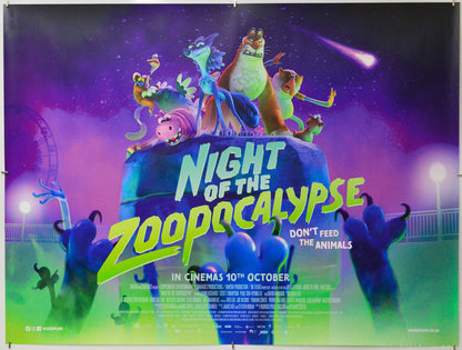 Night of the Zoopocalypse - Original Quad Poster - Film Poster - Movie Poster